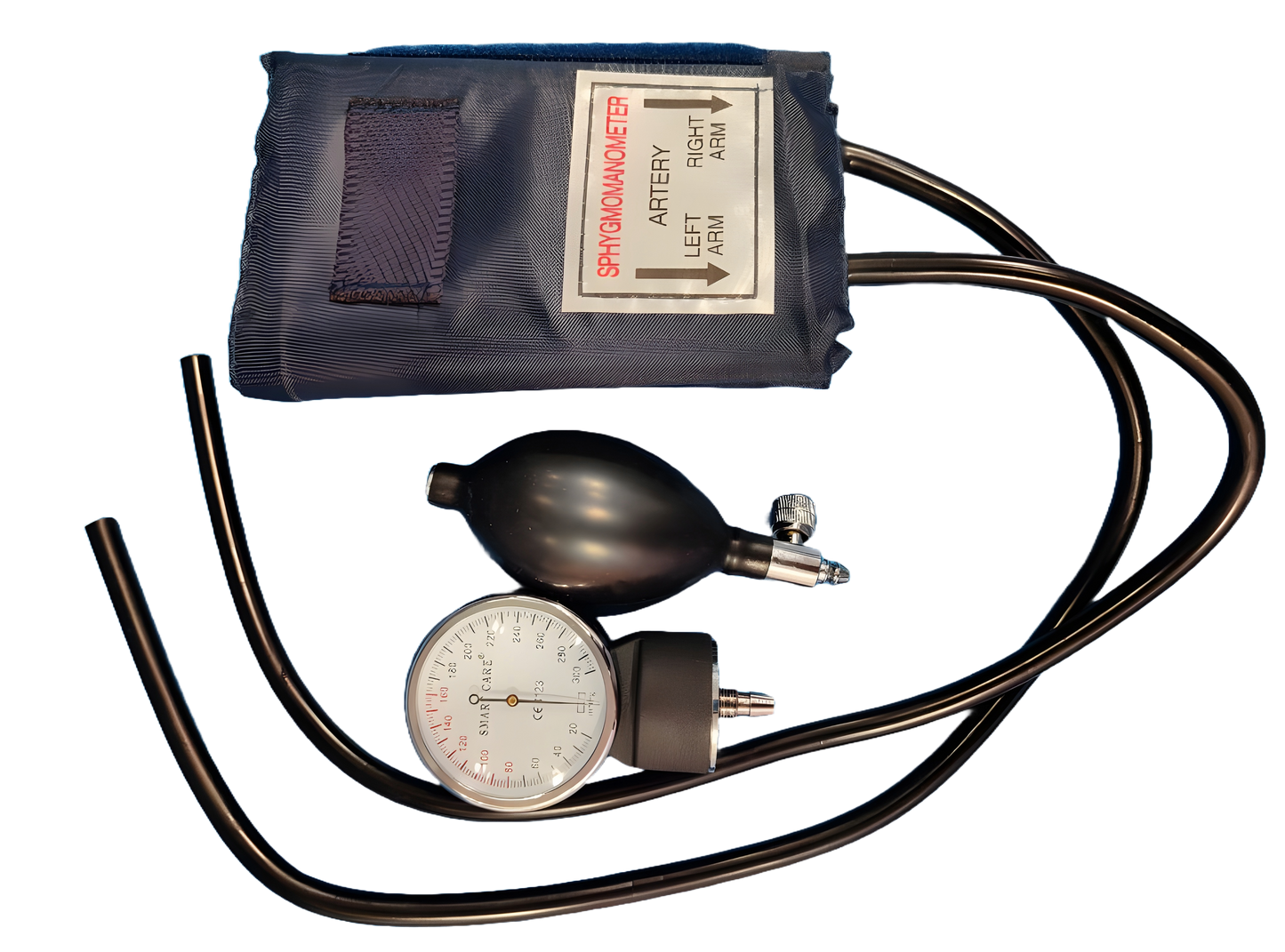 Smart Care Aneroid sphygmomanometer (Model no. 458).