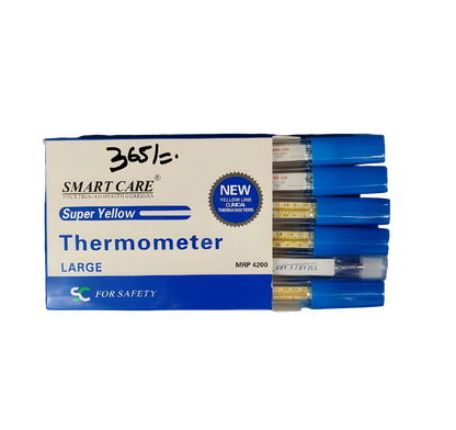 Smart Care Flat Mercury Thermometer Full Box