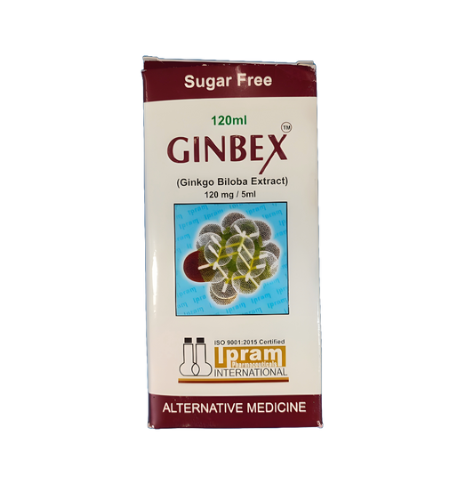 Syrup Ginbex (Ginkgo Biloba Extract) 120mg/5ml