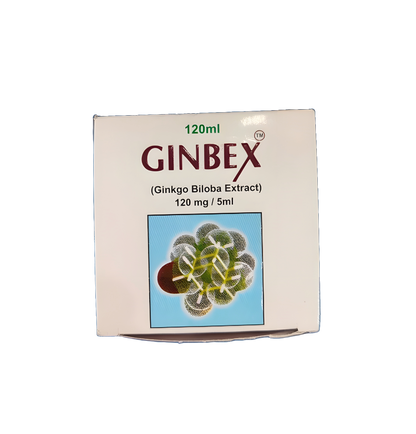 Syrup Ginbex (Ginkgo Biloba Extract) 120mg/5ml